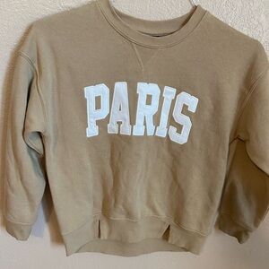 art class Tan Sweatshirt with White Lettering